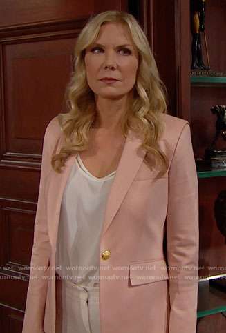 Brooke’s pink blazer on The Bold and the Beautiful