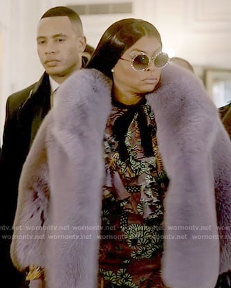Cookie’s purple tiger print dress on Empire