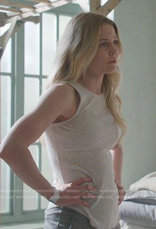 Emma’s light grey tank top on Once Upon a Time