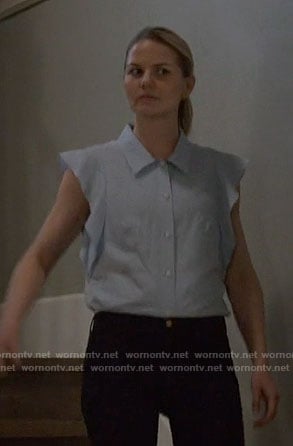 Emma’s ruffled button down shirt on Once Upon a Time