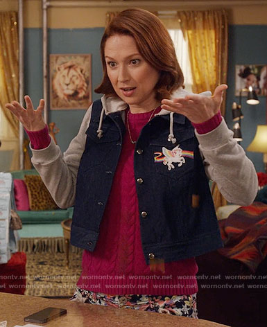 Kimmy’s Lisa Frank unicorn jacket on Unbreakable Kimmy Schmidt