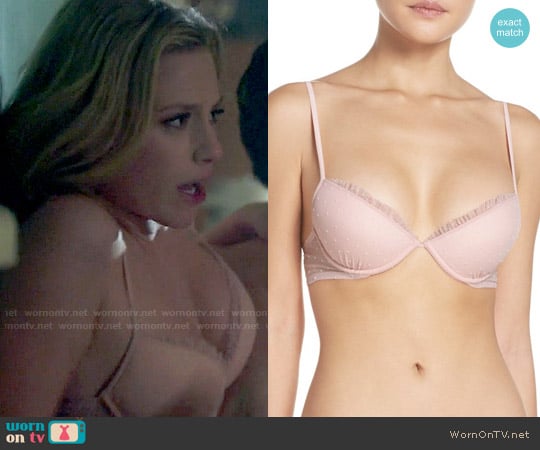 La Perla Plumetis Underwire Push-Up Bra in Tulip worn by Betty Cooper (Lili Reinhart) on Riverdale