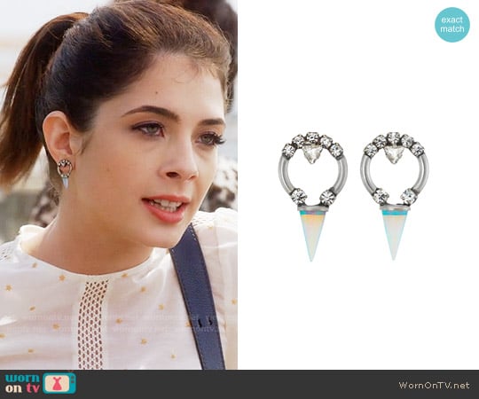 Lionette NY Alma Earrings worn by Alexis Gleen (Niki Koss) on Famous in Love