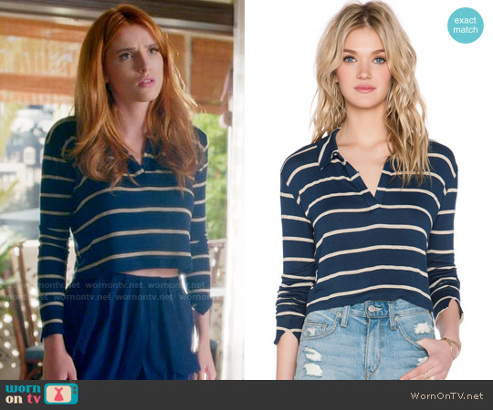 LNA Collar Crop Sweater worn by Paige Townsen (Bella Thorne) on Famous in Love