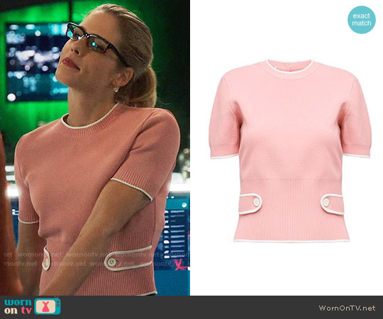 Miu Miu Pullover worn by Felicity Smoak (Emily Bett Rickards) on Arrow