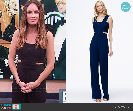 Ramy Brook Amanda Jumpsuit in Black worn by Catt Sadler on E! News