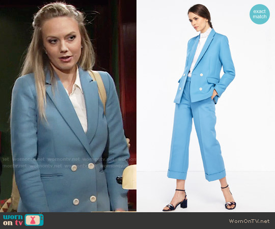 Sandro Jacket With Button Fastening worn by Abby Newman (Melissa Ordway) on The Young and the Restless
