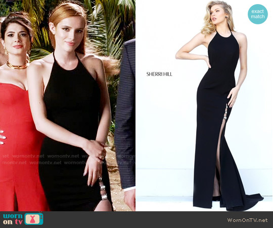 Sherri Hill Style #50647 in Black worn by Paige Townsen (Bella Thorne) on Famous in Love