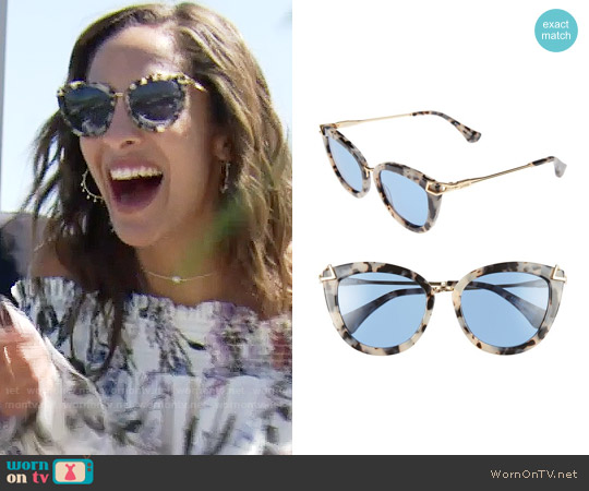 Sonix Melrose Sunglasses in Blue Fade / Milk Tortoise worn by Lily Winters (Christel Khalil) on The Young and the Restless