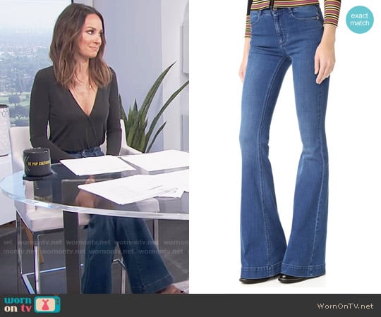 Stella McCartney Flare Jeans worn by Catt Sadler on E! News