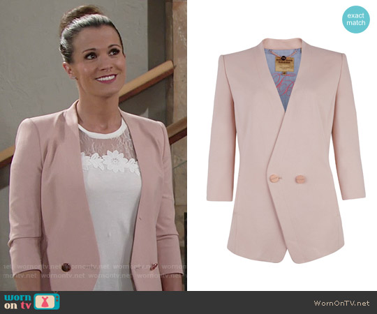 Ted Baker Rufia Double Button Jacket worn by Chelsea Lawson (Melissa Claire Egan) on The Young and the Restless
