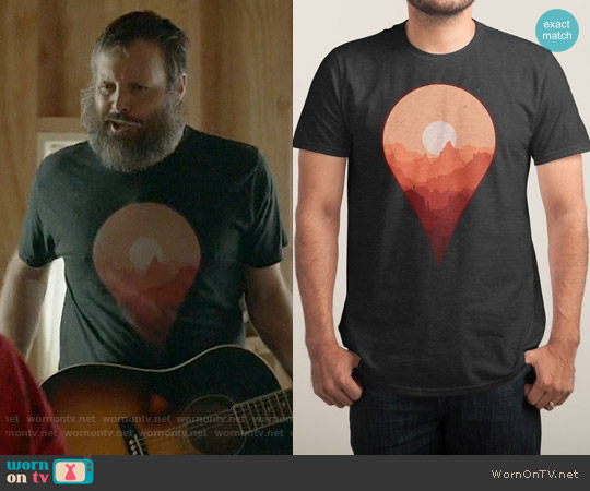 Destination Unknown Tee from Threadless worn by Phil Miller (Will Forte) on Last Man On Earth