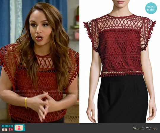 Tularosa Clayton Top worn by Sofia Rodriguez (Aimee Carrero) on Young and Hungry