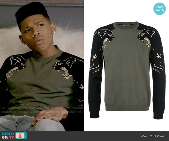 Valentino Panther Sweater worn by Hakeem Lyon (Bryshere Y. Gray) on Empire