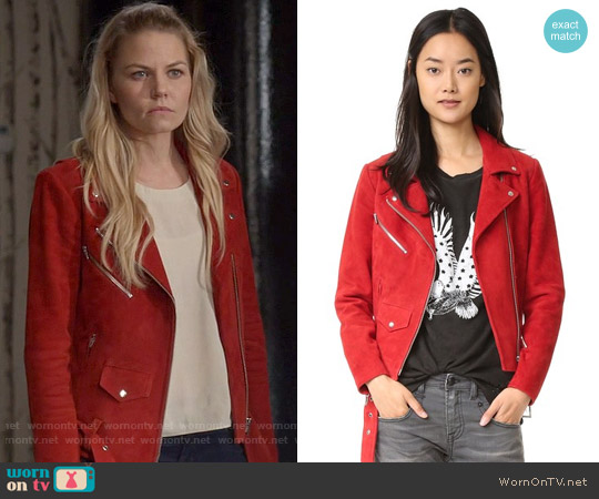 Veda Jayne Suede Jacket worn by Emma Swan (Jennifer Morrison) on Once Upon A Time