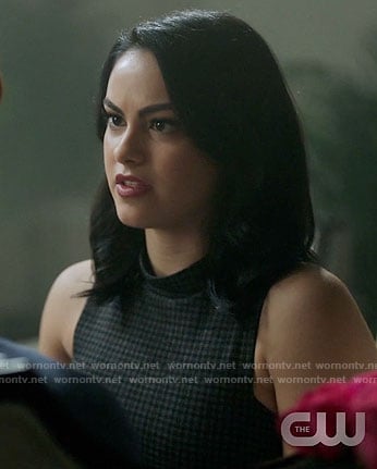 Veronica’s grey checked dress on Riverdale