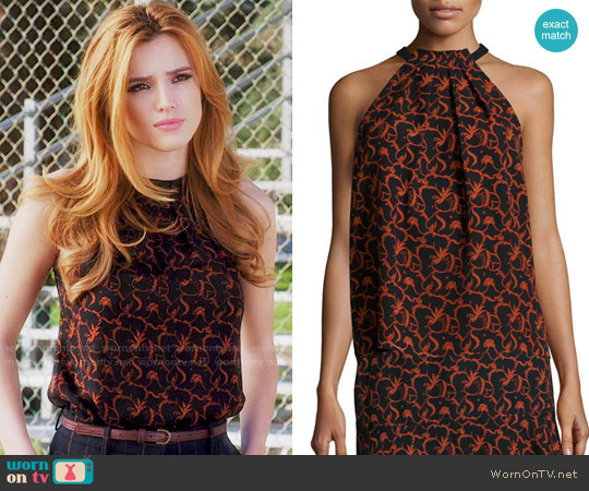 A.L.C. Mari Top in Black/Rust worn by Paige Townsen (Bella Thorne) on Famous in Love