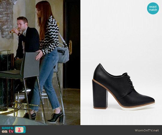 ASOS ON A ROLL Lace Up Heeled Shoes worn by Spencer Hastings (Troian Bellisario) on Pretty Little Liars
