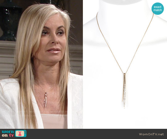 Alexis Bittar Spear Pendant Necklace worn by Ashley Abbott (Eileen Davidson) on The Young and the Restless
