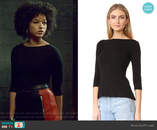 Bailey44 Cuba Libre Top worn by Maia Roberts (Alisha Wainwright ) on Shadowhunters