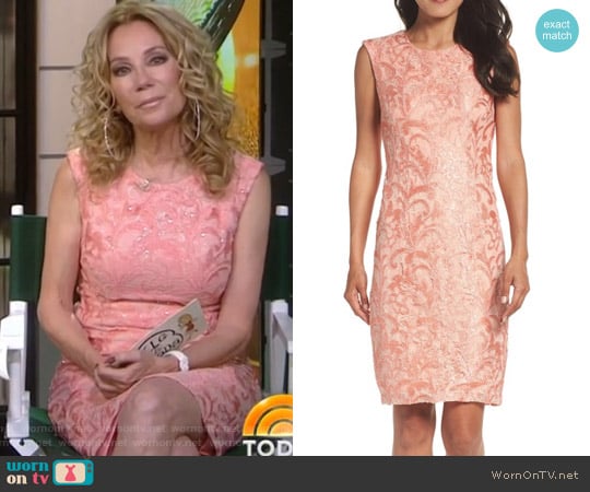 Chetta B Sequin Lace Sheath Dress worn by Kathie Lee Gifford on Today