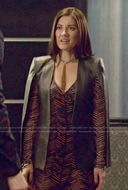 Dot’s black leather cape on Shadowhunters