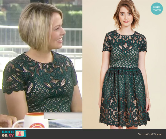Eliza J Luxuriant Lace Mini Dress worn by Dylan Dreyer on Today
