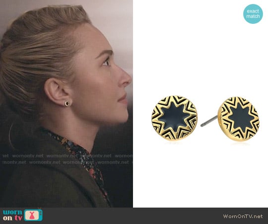 House of Harlow Enameled Sunburst Stud Earrings worn by Juliette Barnes (Hayden Panettiere) on Nashville