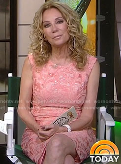 Kathie’s pink lace dress on Today