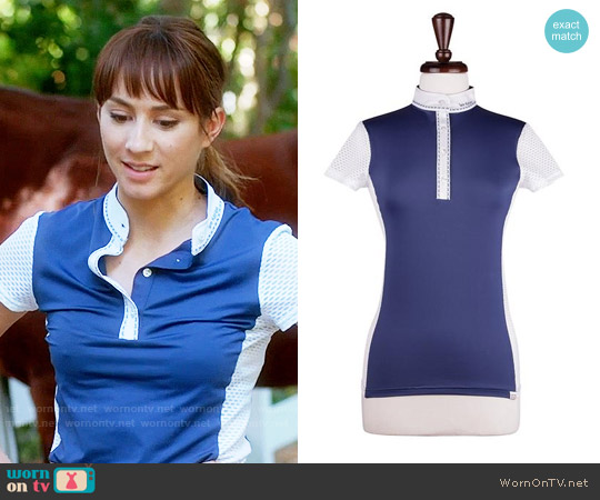 Sarm Hippique Amelia Show Shirt worn by Spencer Hastings (Troian Bellisario) on Pretty Little Liars