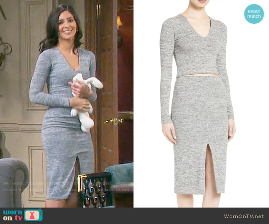 Alice + Olivia Jori Top worn by Gabi Hernandez (Camila Banus) on Days of our Lives