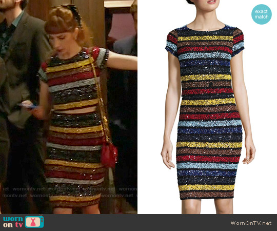 Alice + Olivia Kelli Top worn by Lauren (Molly Bernard) on Younger