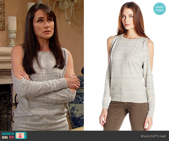 Bailey 44 Olympus Cold Shoulder Sweater worn by Quinn Fuller (Rena Sofer) on The Bold and the Beautiful