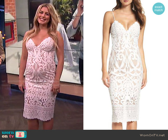 Bardot Gia Dress in Ivory worn by Carissa Loethen Culiner on E! News