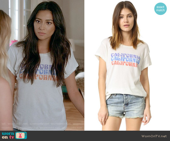 Current Elliott The Crew Neck Tee worn by Emily Fields (Shay Mitchell) on Pretty Little Liars