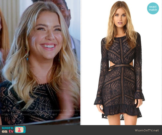 For Love & Lemons Emerie Dress worn by Hanna Marin (Ashley Benson) on Pretty Little Liars