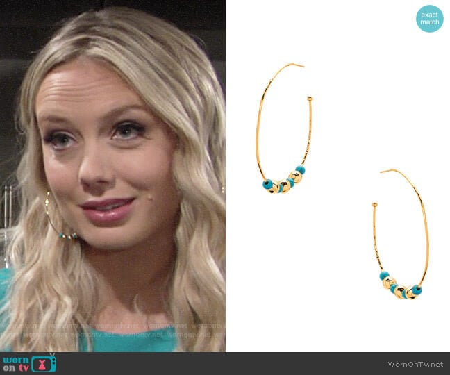 Gorjana Gypset Hoop Earrings worn by Abby Newman (Melissa Ordway) on The Young and the Restless