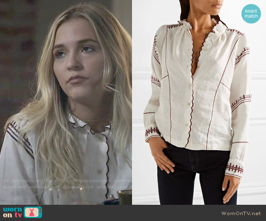 Etoile Isabel Marant Delphine Top worn by Maddie Jaymes (Lennon Stella) on Nashville