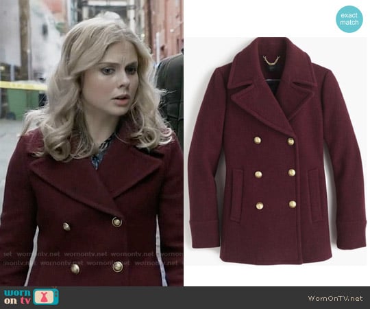 J.Crew Majesty Peacoat worn by Liv Moore (Rose McIver) on iZombie
