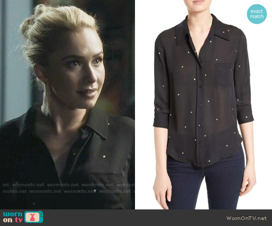 LAgence Ryan Star Print Silk Blouse worn by Juliette Barnes (Hayden Panettiere) on Nashville
