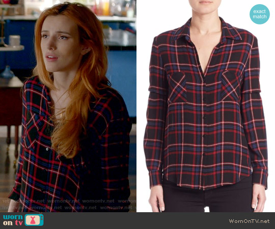 LAgence Denise Blouse worn by Paige Townsen (Bella Thorne) on Famous in Love