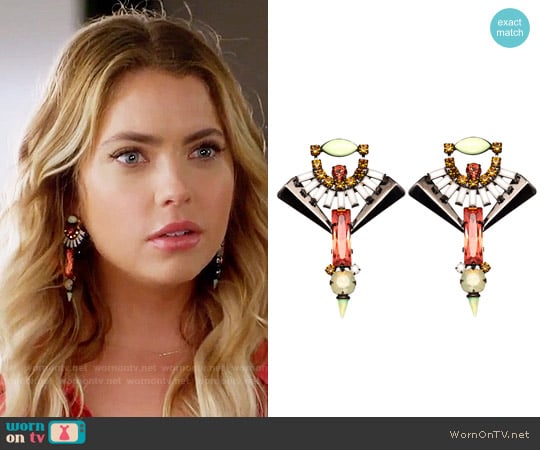 Lionette NY Catalonia Earrings worn by Hanna Marin (Ashley Benson) on Pretty Little Liars