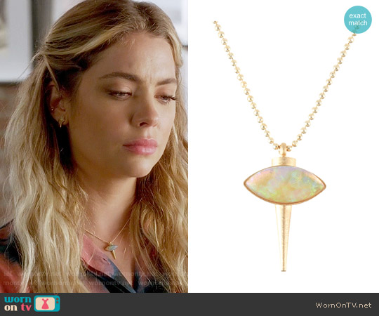 Lionette NY Minca Necklace worn by Hanna Marin (Ashley Benson) on Pretty Little Liars
