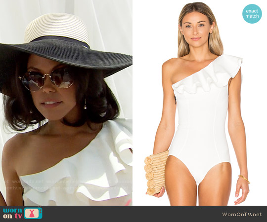 Lisa Marie Fernandez Arden One-Piece Swimsuit worn by Maya Avant (Karla Mosley) on The Bold and the Beautiful
