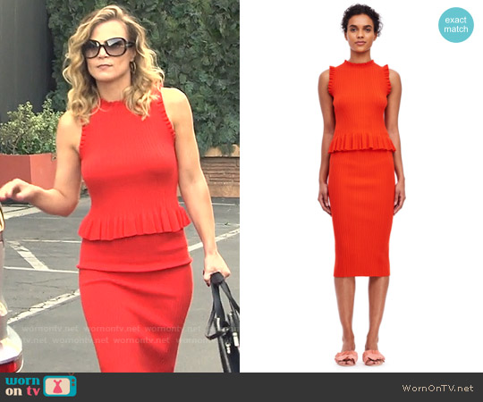 Rebecca Taylor Ribbed Tank worn by Phyllis Newman (Gina Tognoni) on The Young and the Restless