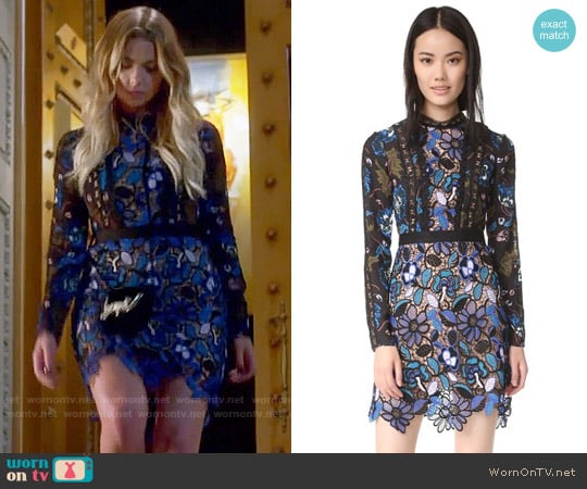 Self Portrait Maxine Dress worn by Hanna Marin (Ashley Benson) on Pretty Little Liars