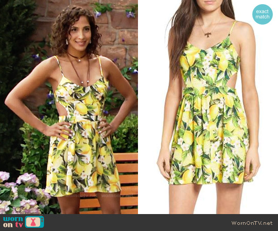Show Me Your Mumu Piper Dress in Citrus Print worn by Lily Winters (Christel Khalil) on The Young and the Restless