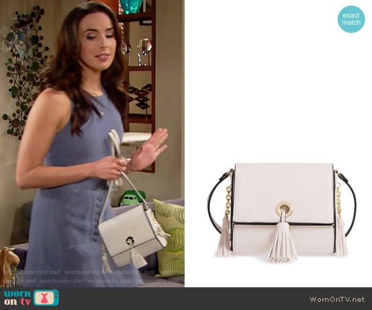 Street Level Convertible Faux Leather Crossbody Bag worn by Ivy Forrester (Ashleigh Brewer) on The Bold and the Beautiful