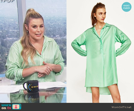 Zara Striped Tunic worn by Carissa Loethen Culiner on E! News