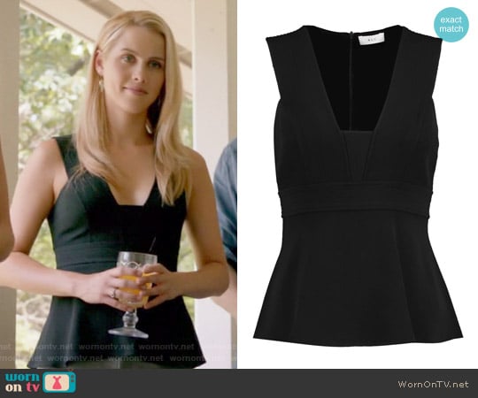 A.L.C Leigh Crepe Top worn by Rebekah (Claire Holt) on The Originals